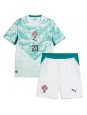 Portugalsko Vitinha #23 Venkovní dres pro děti MS 2026 Krátký Rukáv (+ trenýrky)